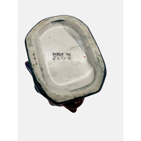 Ceramic Native American Indian Chief Head Toby Creamer Made In Japan 3" - Picture 6 of 7